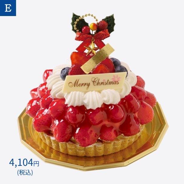 名古屋ふらんすのクリスマスケーキ E.苺とラズベリーのドゥーブルフリュイ